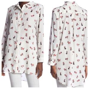 Como Vintage Long Sleeves Utility Tunic Blouse XS